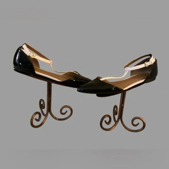 Calvin Klein Black and Cream Flats - Picture 2 of 8